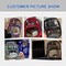 Clear Mini Backpack Stadium Approved, Size 7.5"x2.8"x9" for Girls, for Concert, Festival, Sport Events&Daily Use(Black)